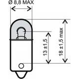 Osram - Original 12V T4W BA9s - SignaalLamp - Gloeilamp - 10 Stuks