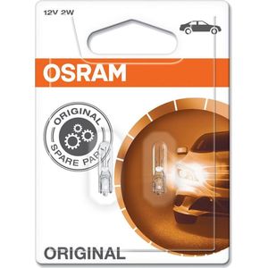 Osram Original Halogeen lampen - W2X4.6D (W2W) - 12V/2W - set à 2 stuks