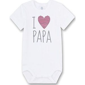 Sanetta Unisex - Baby Body 321851, wit (white 10), 56 cm