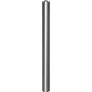 Afzetpaal van roestvast staal, met spitse kop, om in beton te gieten met bodemhuls, Ø 102 mm