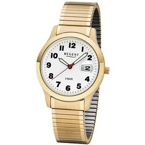 Regent Herrenuhr F-1017 Zugband Edelstahl IPG