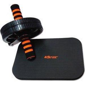 V3tec gym hula hoop in de kleur zwart/oranje.