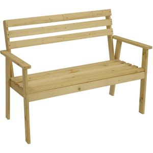 DEGAMO Bank LINDAU 2-sitzer 115cm, Kiefer natur
