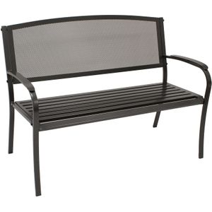 Como: Bank 2-sitzer 121cm, Streckmetall anthrazit beschichtet