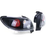 Achterlichten voor Peugeot 206 CC Coupe Cabrio 00-08 - zwart
