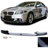 Voorspoiler voor BMW 5 Serie F10 sedan/F11 station (2010-2016) - Zwart glans