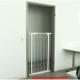 Traphekje - klembevestiging - 93-106 x 120 cm - wit