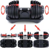 Dumbbells - verstelbaar van 2,5-24 kg - 44x22x23 cm