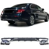 Diffusor achterbumper - voor Mercedes E-Klasse W213 sedan 2016-2020 - chroom
