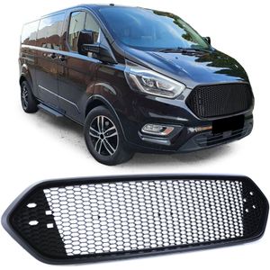 Honingraat grill - Ford transit custom vanaf 2018 - sport zwart