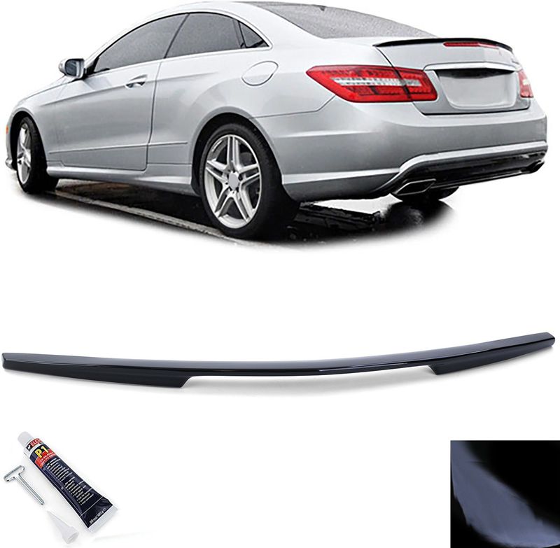 Achterspoiler lip - voor Mercedes E-Klasse C207 Coupe 2009-2016 - glanzend zwart