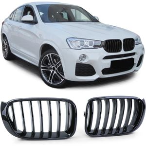 Grill Nieren - BMW X3 F25 X4 F26 - Zwarte glans - Sportieve look
