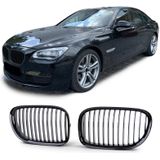 Autogrille - BMW 7 Serie F01 F02 F03 F04 08-13 - Sportieve look - Zwart glans