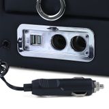 Middenconsole - voor VW Bus T5 7E/7F/7J/7H vanaf 04/2003,  T6 SH/SG vanaf 04/2015 transporter/multivan - 54x18x35,5cm - kunstleer -  zwart