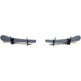 Diffusor achterbumper - voor VW Golf 6 R20 10/2008 tot en met 11/2013 - set van 2 - zwart glans