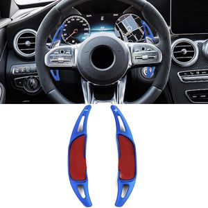 Schakelpaddel Verlenging Aluminium Blauw voor Mercedes AMG S63 S65 E43 E53 E63 W213