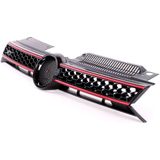 VW - Golf 6 GTI - Honingraat Grill - Zwart/Rood - Sportief Rooster
