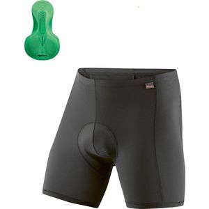 Gonso Sitivo U Fietsbroek | Black-bright green