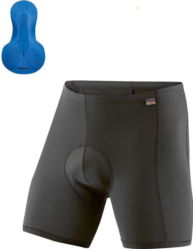 Gonso Fietsbroek Sitivo-u Heren Polyamide Zwart/groen