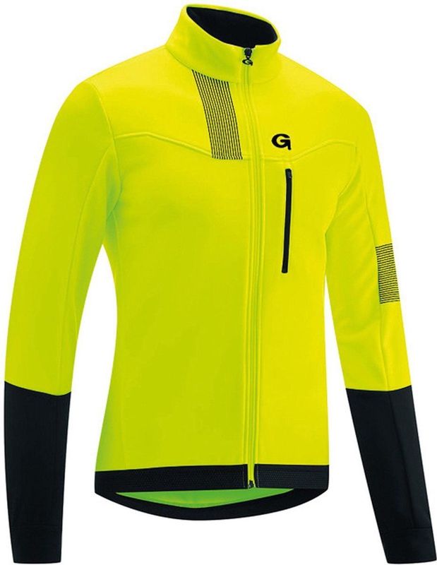 Gonso - Valaff - Herenjas - Safety Yellow/Black - Winddicht en Waterafstotend