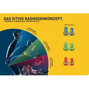 Gonso - Sitivo - Fietsbroek - Blauw - Stretch - Met Zeem