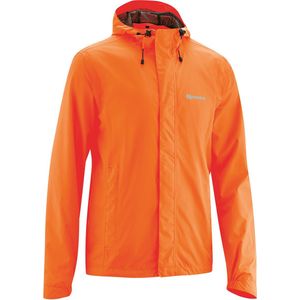 Heren - Regenjack - Neonoranje - 100% Polyester - Wind- en Waterdicht