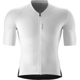 Heren - Fiets Shirt - Wit - Ademend Tricot - Korte Mouwen