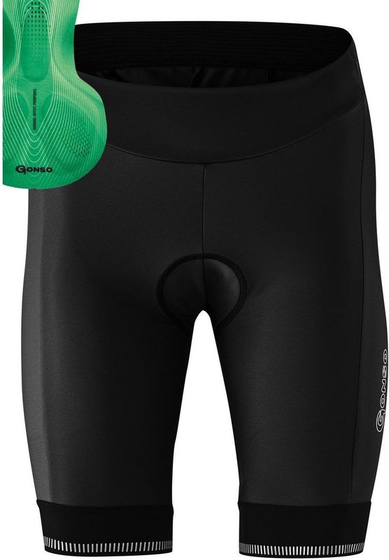 Dames - Fietsbroek - Rood - 65% Polyamide Gerecycled, 35% Elastaan