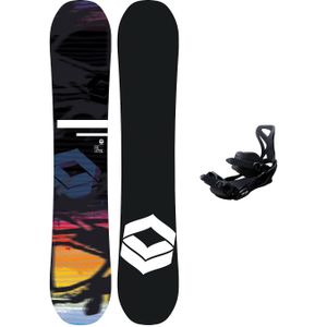 FTWO Reverse 143 + Sonic Pro M Black 2023 Snowboard Set