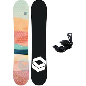 FTWO Freedom 147 + Sonic Pro M Black 2023 Snowboard set