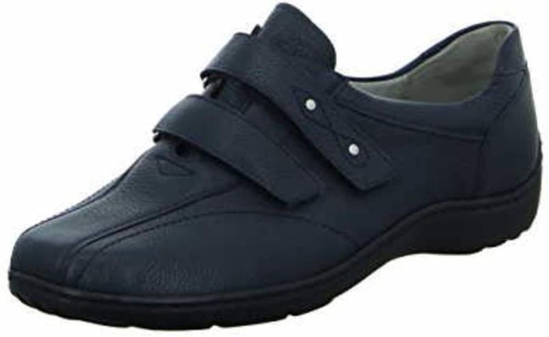 Waldläufer - 496301 - Klittenbandschoenen - Ocean - Leer