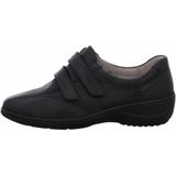Waldläufer - Lage Schoenen - Dames - Zwart - Glad Leer - Klittenbandsluiting