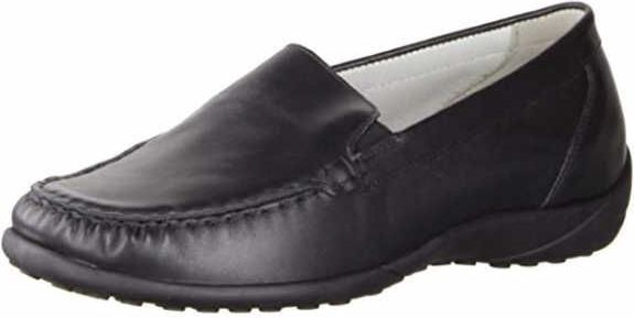Waldläufer Waldläufer Kläre, Memphis (Glattleder), schwarz, Weite K 640004-186-00 Slipper