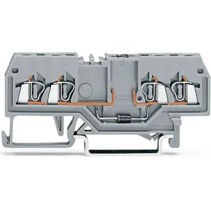 Wago 4-draads FV diode aansluitblok, Elektronica benodigdheden + Behuizing, Grijs