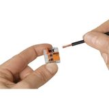 Wago 221-413 Lasklem - 3-polig - 4 Mm - Transparant-oranje - Hersluitbaar - 50 St