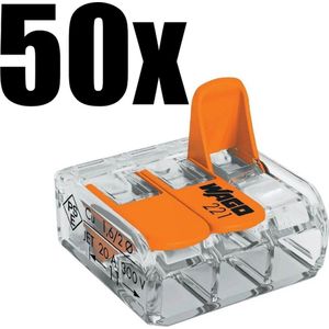 WAGO lasklem 50 stuks 3 polig