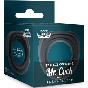 Mr.Cock - Trapeze - Siliconen Cockring - Zwart