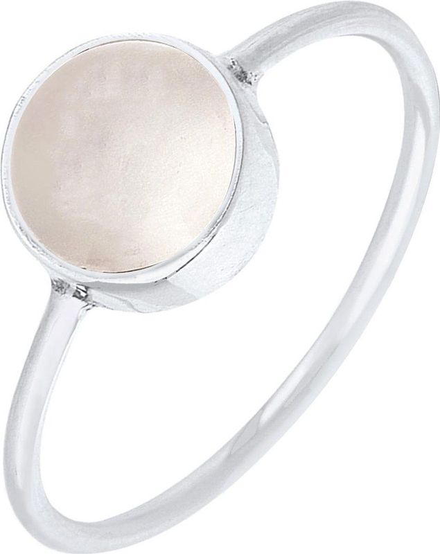 Elli Ring Dames Eenzaam met Maansteen in 925 Sterling Zilver