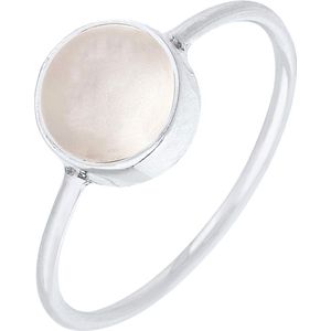 Elli - Trend Bandring Mondstein Edelstein 925 Silber Ringe 1 ct Damen (49.99 € / 1 ct)