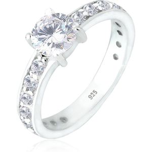 Elli - Solitär Zirkonia 925 Sterling Silber Ringe 1 ct Damen (59.99 € / 1 ct)