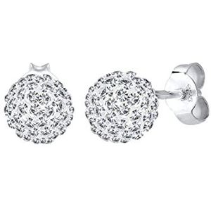 Elli - Oorstekers - Zilver - 925 Sterling Zilver - Kristallen