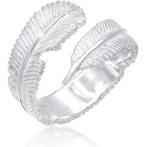 Elli - Wickelring Feder Boho 925 Sterling Silber Ringe 1 ct Damen (38.69 € / 1 ct)