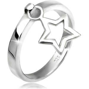 Elli - Stern Anhänger 925 Sterling Silber Geschenkidee Ringe 1 ct Damen (33.99 € / 1 ct)
