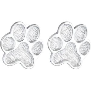 Elli Oorbellen Dames Poten Afdruk Hond Kat in 925 Sterling Zilver