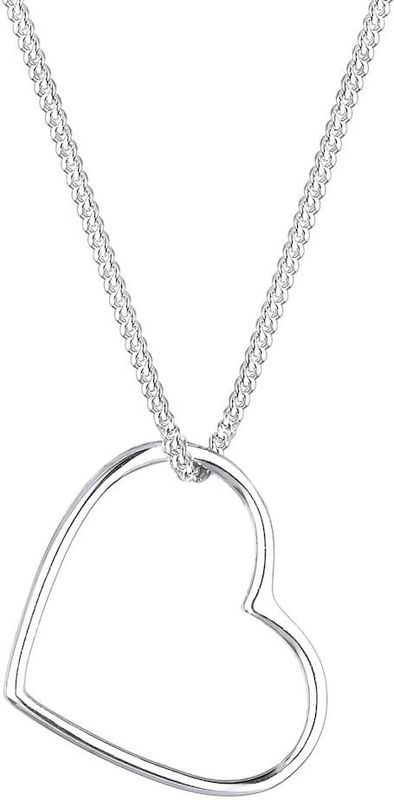 Elli - Halsketting - Hart Hanger - Zilver - 925 Sterling Zilver