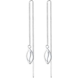 Elli - Damesoorbellen - 925 Sterling Zilver - Elegant Filigraan - Bladhanger