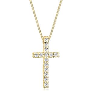 Elli - Kreuz Religion 925 Sterling Silber Ketten 1 ct Damen (79.99 € / 1 ct)