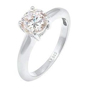 Elli Damesring Zircon, .925 Sterling Zilver