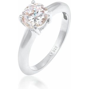 Elli - Solitär Klassisch Zirkonia 925 Sterling Silber Ringe 1 ct Damen (59.89 € / 1 ct)