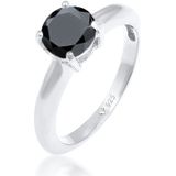 Elli Ring Dames Eenzaam Klassiek met Zirkonia Kristal in 925 sterling zilver